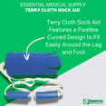 thumbnail image 4 of Essential Medical Supply Flexible Terry Cloth Sock Aid with Two Soft Foam Handles, 4 of 4