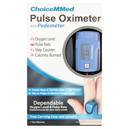 ChoiceMMed OxyWatch Pulse Oximeter with Pedometer