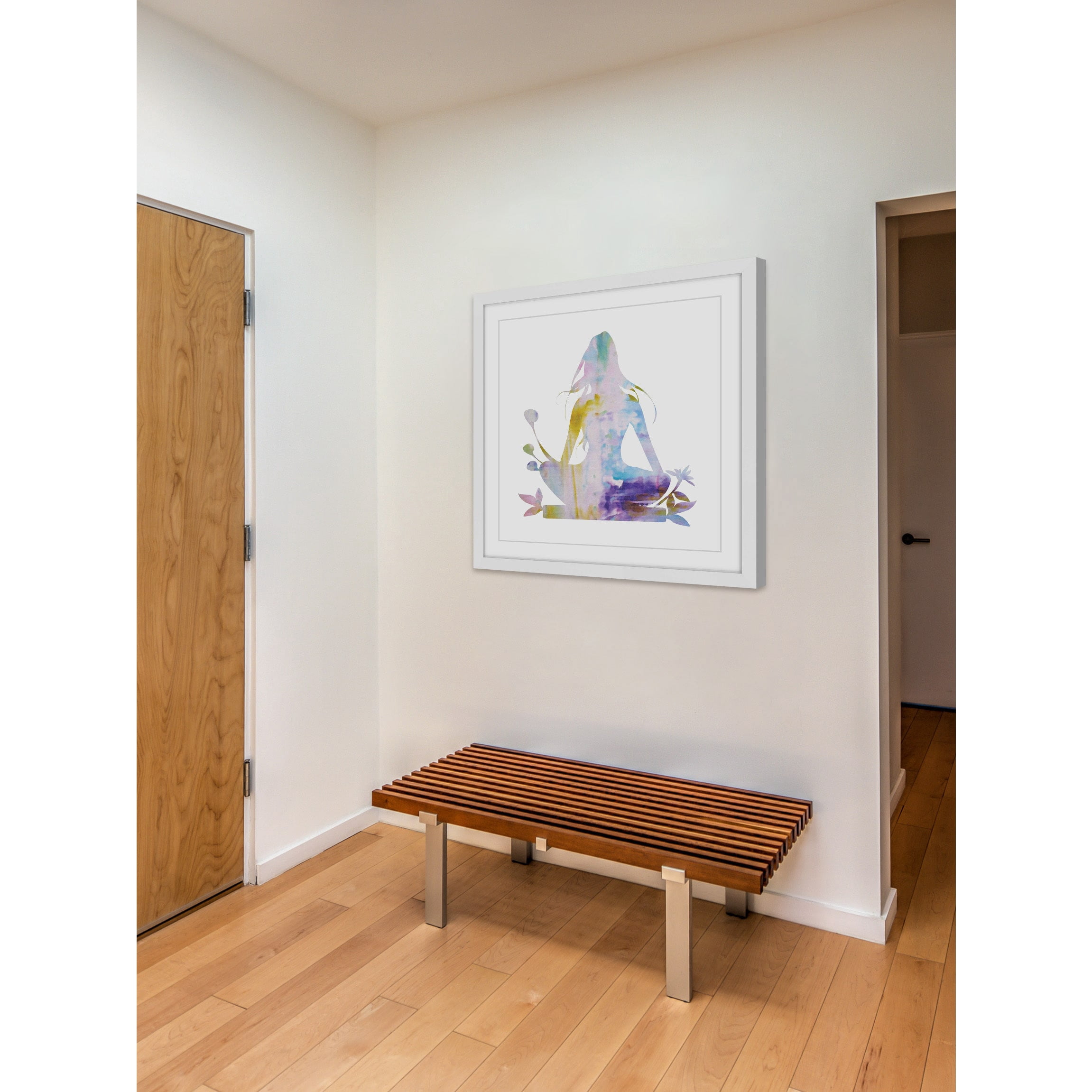 "Floral Meditation" Framed Painting Print