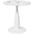 thumbnail image 1 of HOMCOM Table à Manger Ronde avec Dessus en Faux Marbre pour Salle à Manger, 1 of 10