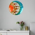 thumbnail image 5 of Sun and Art, Garden Wall Hanging Sun Moon Metal Wall Decor for Patio Indoor Porch Living Room Fence -, 5 of 6