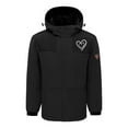 thumbnail image 3 of RXIRUCGD USB Intelligent Constant Temperature Heated Windproof Plus Size Coat For Men And Women Winter 4 Heated Jacket Coat( Black, Size:S ), 3 of 4