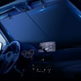 thumbnail image 4 of Parasol retráctil para parabrisas de coche. Gran protector solar que bloquea los rayos para mantener fresco el vehículo. Compatible con ventanas delanteras de varios modelos., 4 of 9