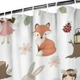 thumbnail image 3 of White Forest Fairy Pattern Shower Curtain 84"x72" ,Bathroom Decorative Shower Curtains Set with 12 Hooks,Modern Waterproof Washable Shower Curtain, 3 of 6