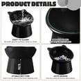 thumbnail image 5 of Zhehao 2 Pieces Plastic Raised Bowl Tilted 15 Degrees Elevated Cat Food and Water Bowls Set Anti Vomit Dog Kitten Food Dishes Pet for Cats and Small Dogs (Black), 5 of 12