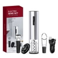 thumbnail image 1 of Electric Wine Opener, Automatic Electric Wine Bottle Corkscrew Opener with Foil Cutter, Rechargeable (Stainless Steel), 1 of 3