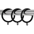 thumbnail image 4 of Curtain Ring Metal 42-Pcs 2.0 Inch Inner Diameter with Eyelets Fit Up to 1.7 Inch Rod Large Wire Diameter (Black-42pcs), 4 of 5