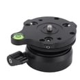 thumbnail image 2 of Tripod Head Leveling Base, Panoramic Wear-resistant Compact Aluminum Alloy Tripod Head DY-60N Leveler  for DSLR Camera, 2 of 7
