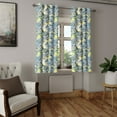 thumbnail image 2 of Ambesonne Floral Grommet Curtain, Mandala Vintage Style, 50" x 63", Yellow Blue, 2 of 6