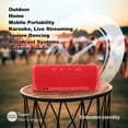 thumbnail image 4 of IPX4 Waterproof Bluetooth 5.0 Speaker, 10W Hi-Fi Stereo Sound, Wireless Portable Compact Design, Long-Lasting Battery, Ideal for Car, Home, Outdoor & Travel, 4 of 6