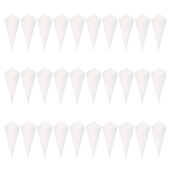 Uxcell Wedding Confetti Cones, Flower Petal Paper Tapers Holder, White 120 Pcs