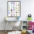 thumbnail image 3 of Stupell Industries Contemporary Animal Alphabet in Light Grey Brown Floating Frame Canvas Art, 25 x 31, by Carla Daly, 3 of 8