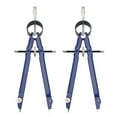 thumbnail image 1 of 2 Pack Drafting Compass with Lock Math Bow Compass Drawing Metal Compass with Wheel Geometry Compass Bow Divider Precision Student Compass for Art School Office, 1 of 8