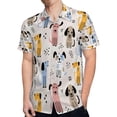 thumbnail image 4 of High Quality Hawaiian Shirts for Men Short Sleeve Aloha Beach Shirt Floral Summer Casual Button Down Shirts Blouses LMD7ML, 4 of 7