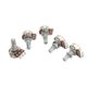 thumbnail image 3 of Accesorios de guitarra 5 piezas Potenciómetro de guitarra Potenciómetro de metal estriado largo Bling Bling, 3 of 12