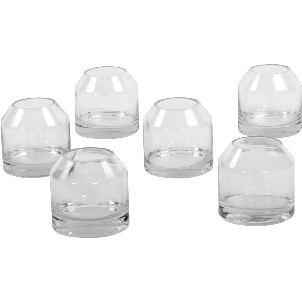 3 Pcs Clear Glass 'Love' Bottle Vase Ideal for Flowers or as Water Jug Pack of 3 