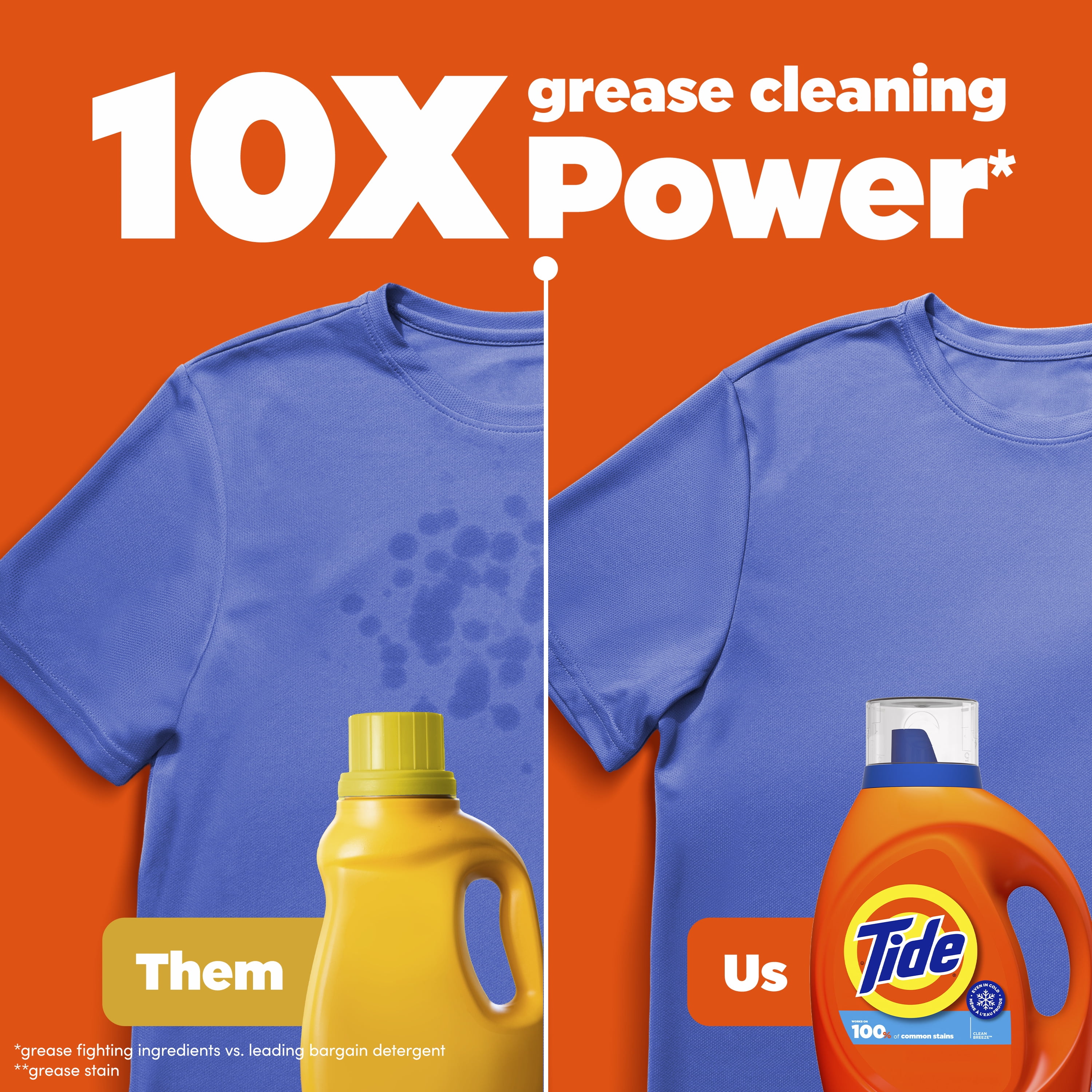 Tide Liquid Laundry Detergent, Clean Breeze Scent, 63 fl oz, 48 Loads