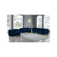 thumbnail image 4 of Meridian Furniture Marlon Navy Velvet Loveseat, 4 of 8