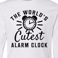 thumbnail image 4 of Inktastic The Worlds Cutest Alarm Clock Long Sleeve Youth T-Shirt, 4 of 5