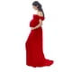 thumbnail image 3 of Vestido de fotografía de maternidad Qarigey Maxi embarazo Rojo AP019290-06, 3 of 6