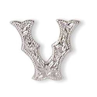 Tandy Leathercraft Alphabet Letter V Screwback Concho 1339-22