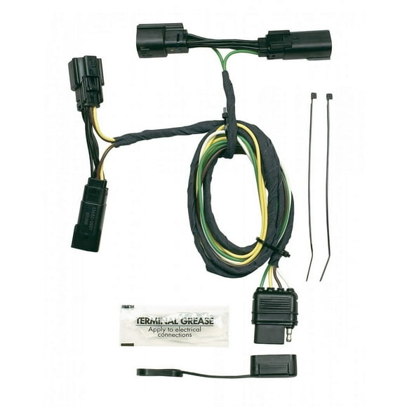 Fits 2009-2019 Ford Flex Hopkins MFG Trailer Wiring Connector 40275 Plug In Simple; Utilizes OEM Connectors; With Dust Cover/Ny-Ties/Ground Screw And Grease Packet