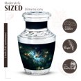 thumbnail image 2 of JAGASY Dragonfly Urn for Ashes for Women - Black Small Urns for Human Ashes Keepsake - Green Tree Leaf Decorative Urns for Spouse - Funeral Cremation Urn for Wife - (3 Inch), 2 of 7