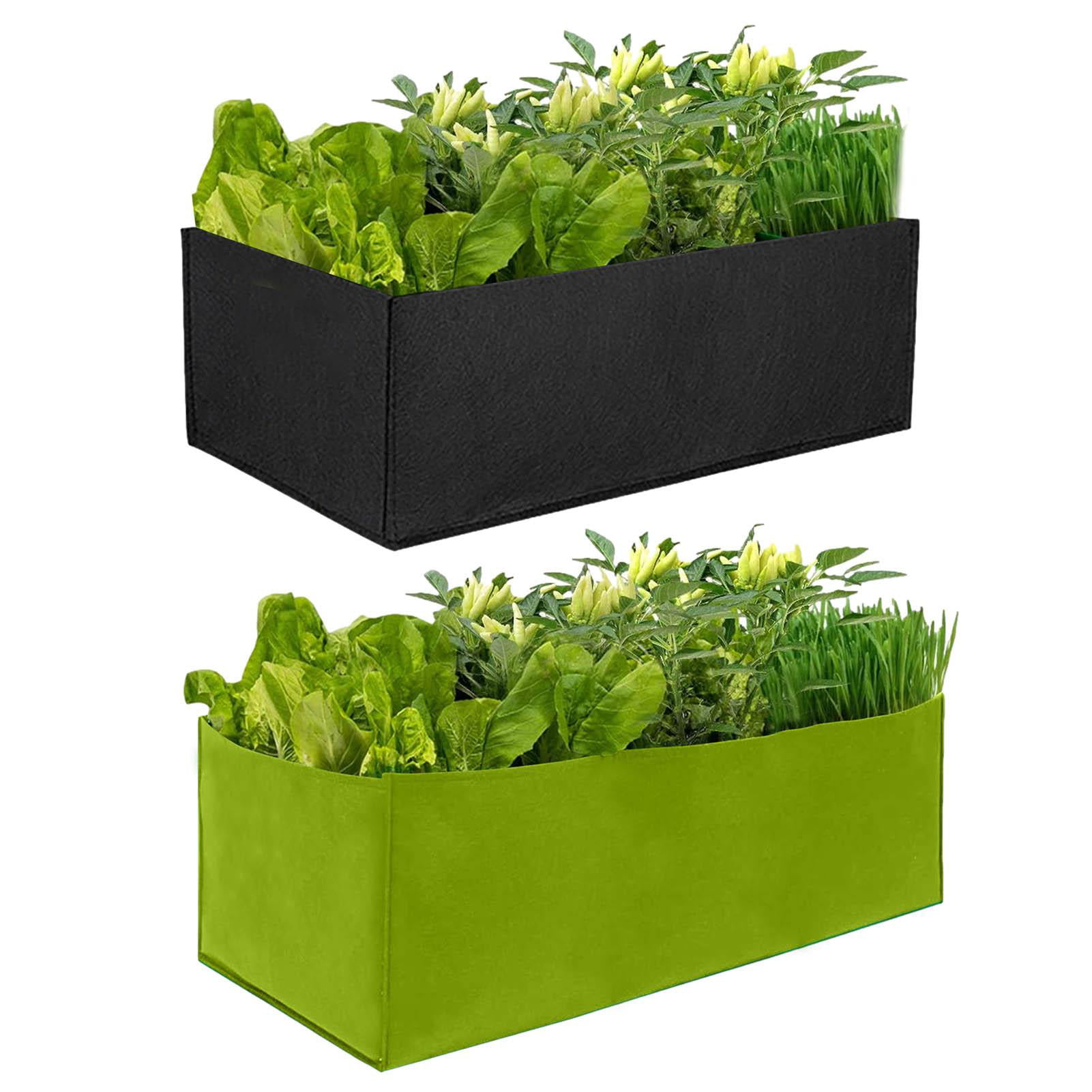 Vegetable Plant Flower Gardening Rectangle Grow Bag Vegetable Planter Container 