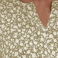 thumbnail image 4 of Birdeem Blouses pour Femmes Col en V Imprimé Manches Courtes Haut Décontracté Col en V, 4 of 12