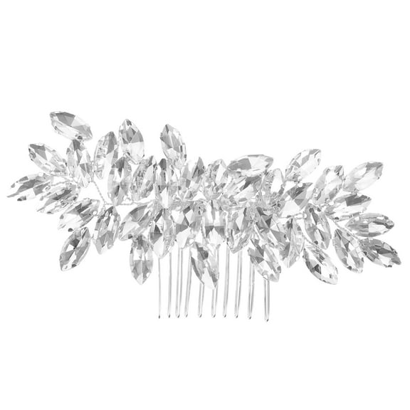 LOLIPPYY Rhinestone Hair Comb with Sparkling Crystals, Bridal Wedding Accessory for Elegant Hairstyles