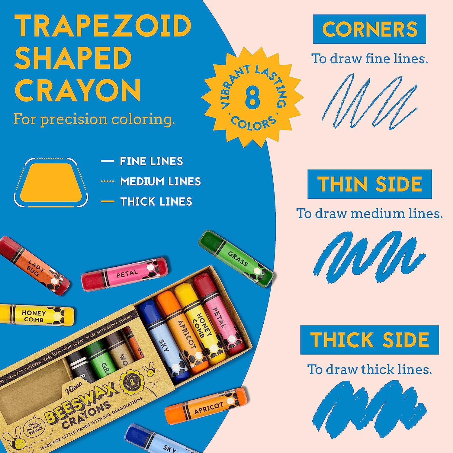 Lebze Crayons for Toddlers, Easy to Hold Non Toxic Uzbekistan
