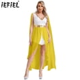 thumbnail image 2 of Trajes de Cosplay de Halloween de princesa griega para mujer, capa con manga y lentejuelas, bata con abertura frontal, disfraz de Cosplay, 2 of 5