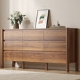 thumbnail image 4 of 3 Piece Furniture Bedroom Set，9-drawer Dresser And 2 Nightstands, Brown, 4 of 9