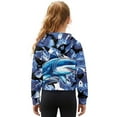 thumbnail image 6 of Chririnla Youth Girls Zip Up Sweatshirt with Pocket Long Sleeve Lightweight Pullover Trendy Fall Jacket for School Daily Wear Size 7-8, 6 of 7
