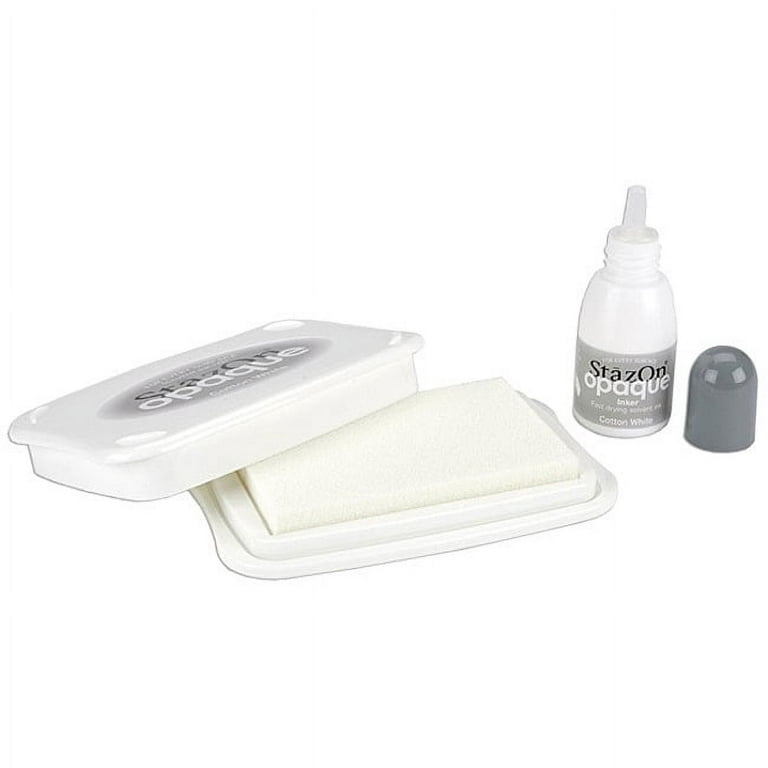 White 4oz SuperMarking Ink and Large Pad