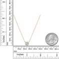 thumbnail image 5 of Gem Stone King 1.00 Ct IGI Certified Lab Grown Diamond Pendant Necklace for Women in 14K Yellow Gold | D-E Color | VS1-VS2 Clarity | Round Cut | With 18 inch Chain, 5 of 6