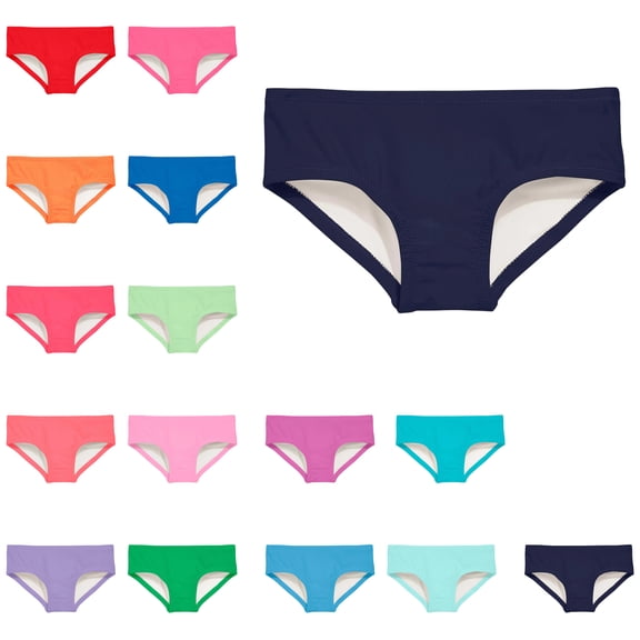 Girl's Swimsuit Solid Spaghetti Strap Bikini Top or Swim Shorts Beach Bathing Suit Swimwear Beach Outdoor Pool Party 4T