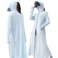 thumbnail image 4 of Fjuchai Veste de Protection Solaire UV à Manches Longues UPF 50+ pour Femmes avec Capuche Zippée et Poches, 4 of 6