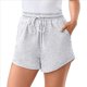 thumbnail image 3 of Pantalones Cortos de Verano para Mujer, Ropa Deportiva Informal, Ropa Deportiva de , Ropa de Playa para Vacaciones, Moda de Otoño Cómoda. Gris XL, 3 of 8