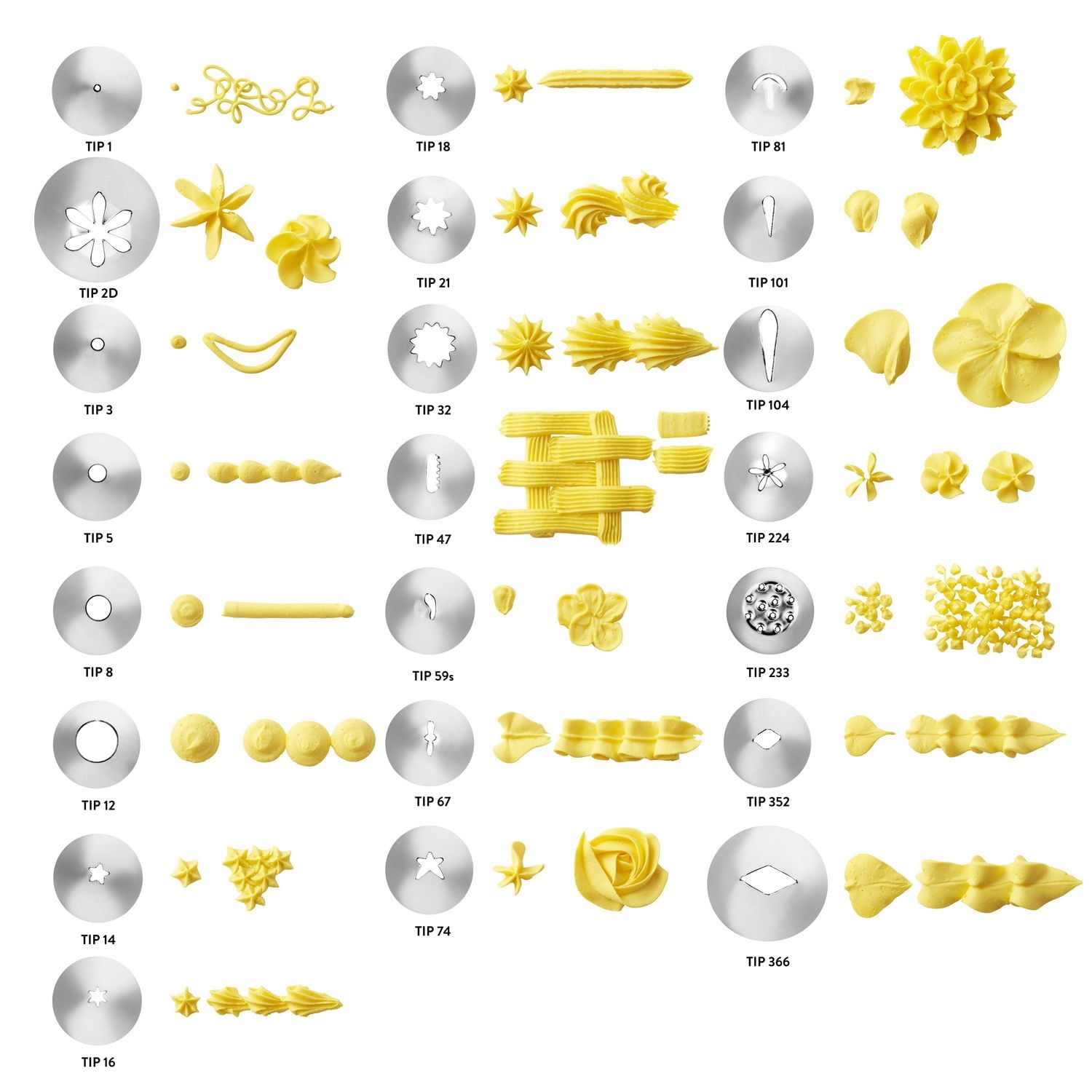 Piping Tips Wilton Tip 22 Professional Open Star Cake Decorating