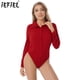 thumbnail image 2 of Body de mujer, camisa de una pieza, cuello vuelto, para oficina, de negocios, de manga larga, con botones, de fácil cuidado, blusa tipo camisa, 2 of 5