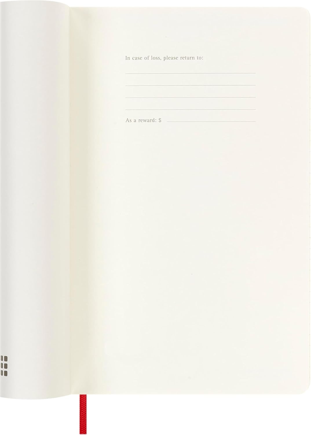 Moleskine Classic 18 Month 2025-2026 Weekly Planner, Soft Cover, Large (5" x 8.25"), Scarlet Red, 208 pages