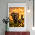 thumbnail image 2 of Diamond Art Kit for Adults, Elephants Sunset Sunflowers Farm Scene Diamond Painting for Adults Beginners, 5D DIY Diamond Art Painting Kits, Colorful Diamond Painting Craft for Home Decor 12x16, 2 of 7
