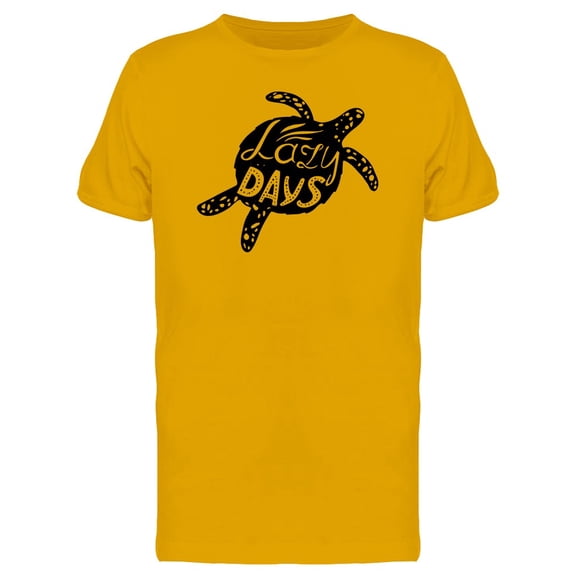 Silhouette Sea Turtle Lazy Days Tee Men's -Image by Shutterstock