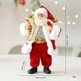 thumbnail image 3 of Fabric Christmas Santa Claus Hanging Ornament for Tree Indoor Holiday Decorations, Soft Cloth DIY Pendant Adds Joyful Seasonal Touch to Mantel Walls and Christmas-Themed Celebration Setup(C), 3 of 9