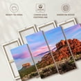 thumbnail image 6 of Elephant Stock Sedona Rock Formations Wall Art - Horizontal Multi Panel Canvas - Living Room Wall Decor - Nature Multi Panel - Blue And Gray Decor By Kenneth Keifer - 68" x 42", 6 of 8