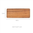 thumbnail image 4 of 2X Bandeja de Madera de Nogal para Servir, Rectangular, Rectangular, para Té, Café, Aperitivos, Desayuno, Sushi, Postre, Pastel, de 30 cm, 4 of 5