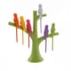 thumbnail image 2 of Palillo de plástico con forma de árbol y pájaro, tenedor para frutas (verde), 2 of 3
