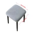 thumbnail image 4 of Shiogb Vanity Stool Covers Square Dining Chair Seat Covers For Wedding Party Bar Hotel Stretch Stool Cover with Non Slip Design, High Elastic Stool Cover Red a 8.7X5.1X1.2 Inches, Stool Cover*1Pc, 4 of 4