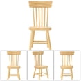 thumbnail image 4 of Tebru Miniature Furniture Model Chair Dollhouse Miniature Dining Furniture Wooden Chair Mini Furniture Doll Dining Room Decoration For 1:12 Doll House Accessory, 4 of 8
